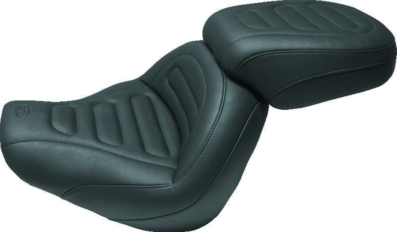 Mustang Motorcycle Mustang 80-88 Harley Electra Glide, Tour Glide Wide Touring 1PC Seat Regal - Black