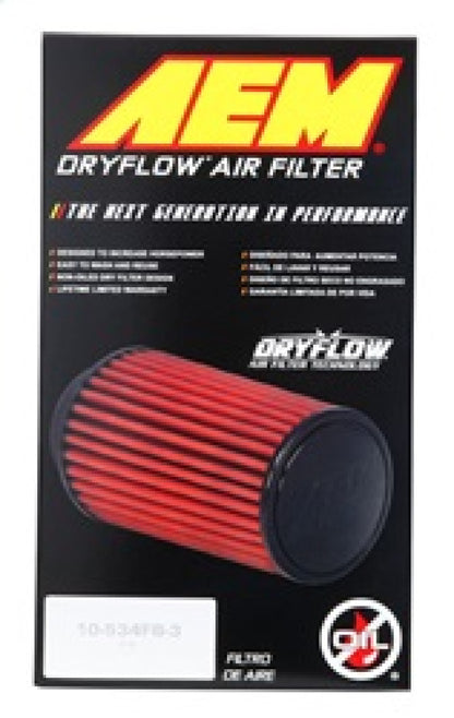 AEM Induction AEM 4 in x 9 in Dryflow Element Filter