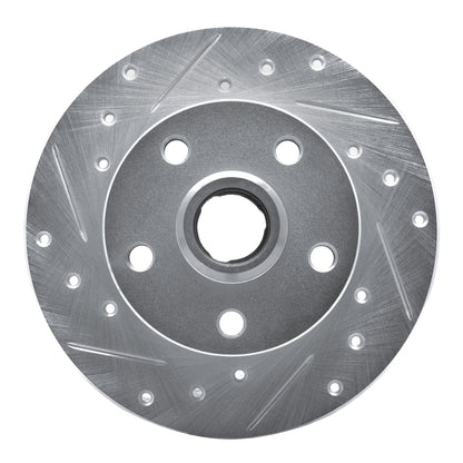 R1 Concepts R1 92-98 Volkswagen Passat (USA/Canada) Rear Left Drilled & Slotted Silver Brake Rotor