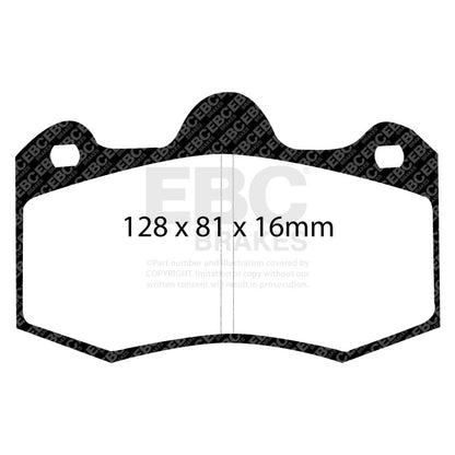 EBC Racing 10-16 Lotus Evora 3.5L SR-21 Sintered Race Front Brake Pads