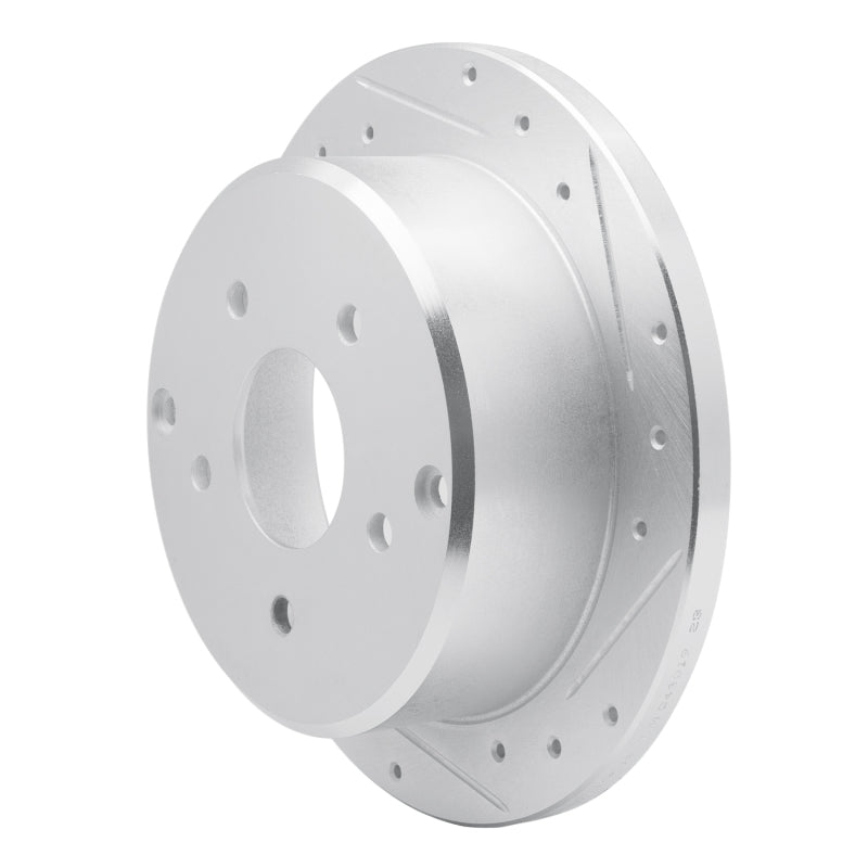 R1 Concepts R1 04-04 Pontiac GTO Rear Right Drilled & Slotted Silver Brake Rotor