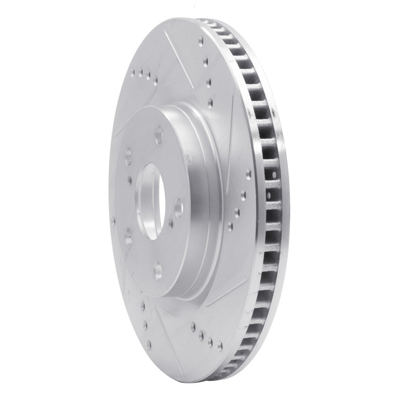 R1 Concepts R1 01-07 Peugeot 607 (Mexico) Front Right Drilled & Slotted Silver Brake Rotor
