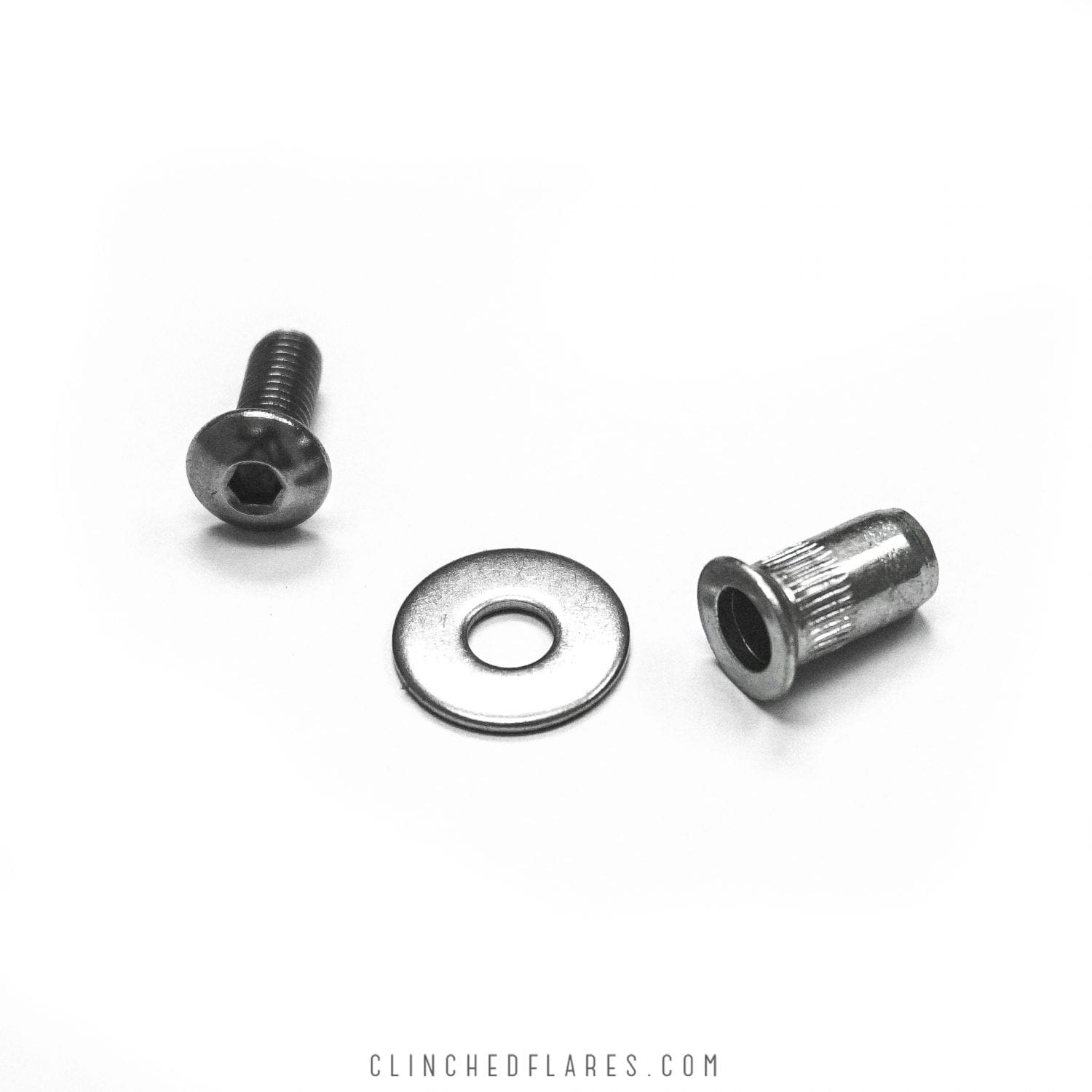 Clinched Installation Hardware (Type 3) - 10 pack