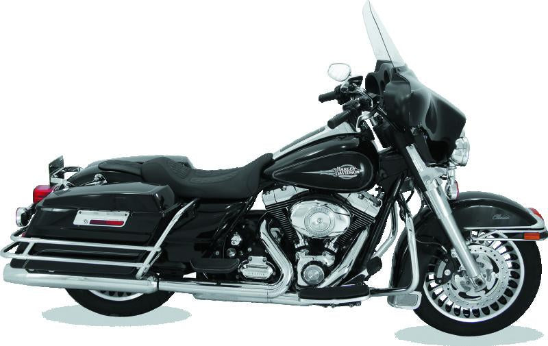 Mustang Motorcycle Mustang 08-21 Harley Electra Glide Std,Rd Glide,Rd King,Str Glide Solo Seat w/Diamond Stitch - Black