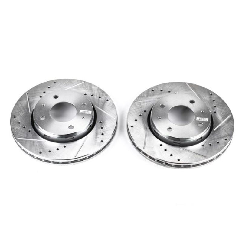 PowerStop Power Stop 00-04 Volvo S40 Front Evolution Drilled & Slotted Rotors - Pair