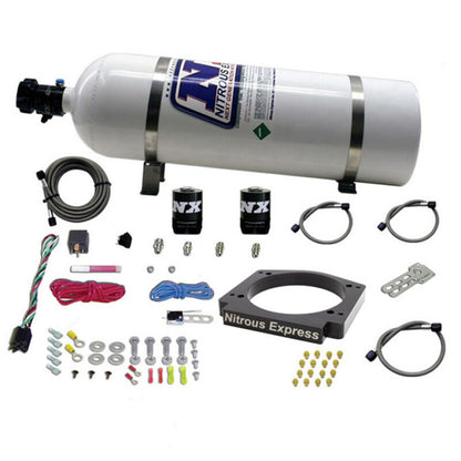 Nitrous Express GM LS 112mm Adapter Plate Kit (100-400HP) w/ 15LB Bottle