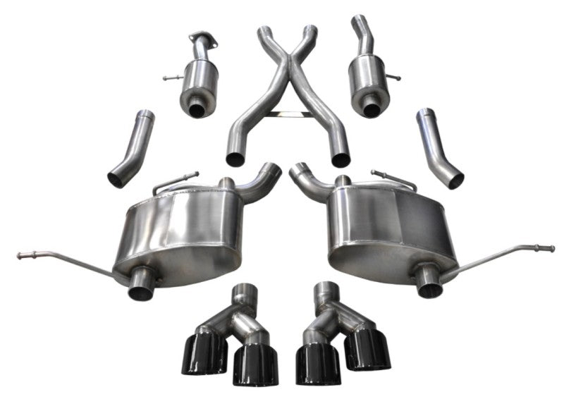 CORSA Performance Corsa 2014-2021 Jeep Grand Cherokee 3.6L V6 Black Sport Cat-Back Exhaust