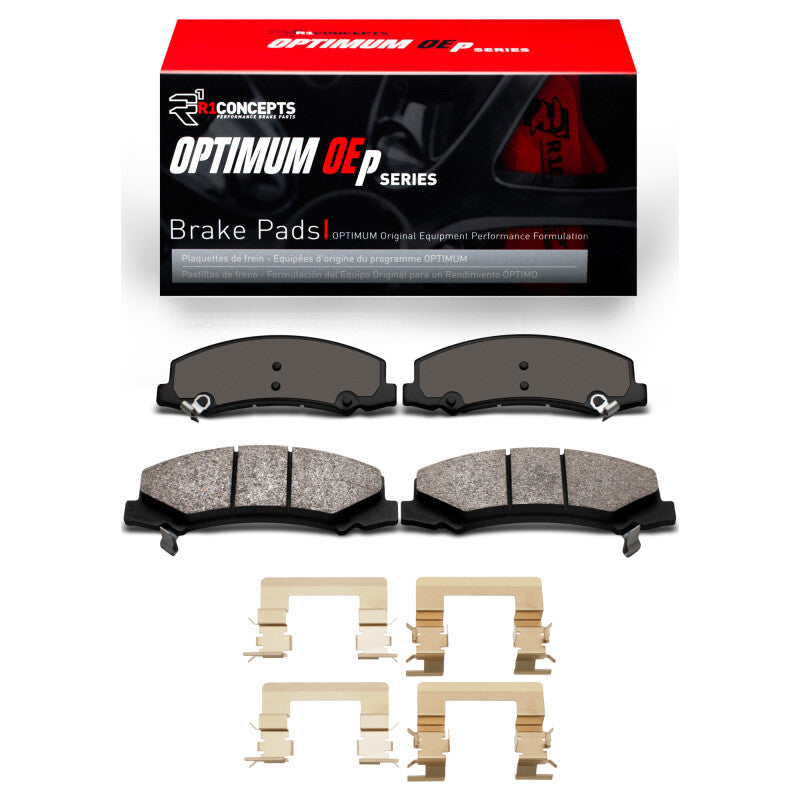 R1 Concepts R1 11-16 Chevrolet Impala Limited Front Optimum OE Pads & Hardware Kit
