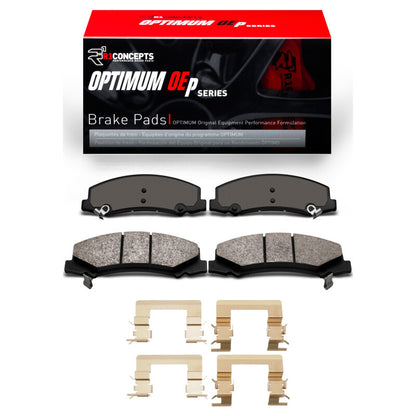 R1 Concepts R1 11-16 Chevrolet Impala Limited Front Optimum OE Pads & Hardware Kit