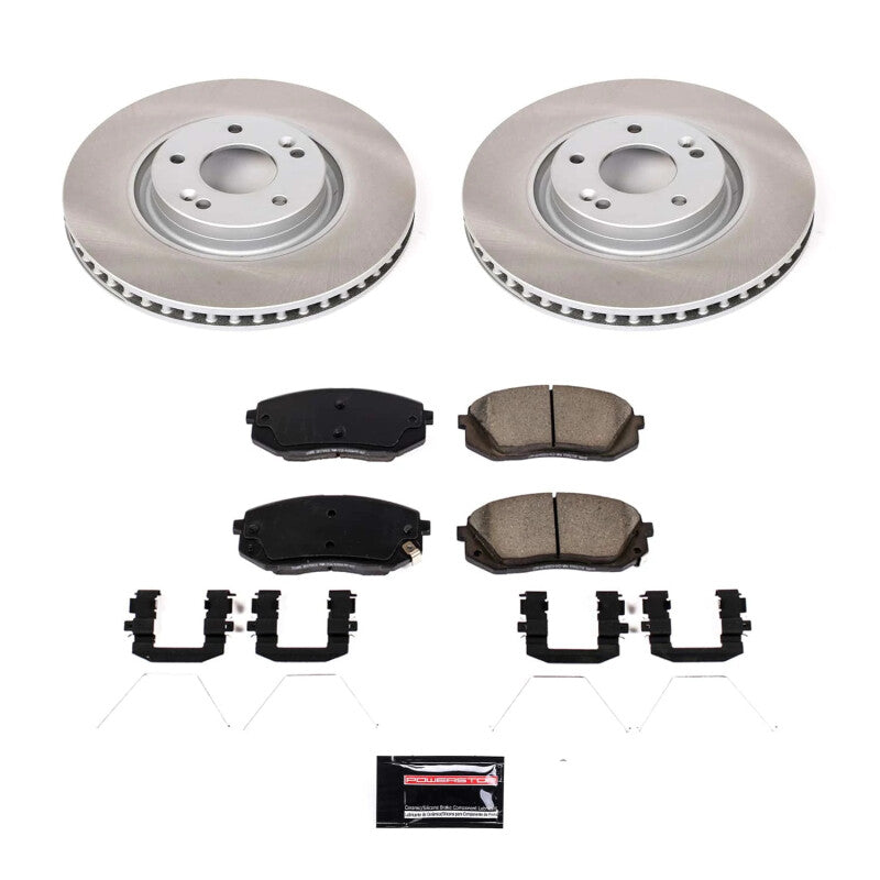 PowerStop Power Stop 16-20 Kia Optima Front Semi-Coated Rotor Kit