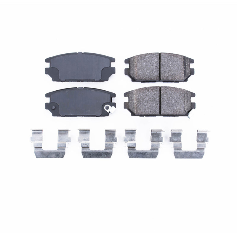 PowerStop Power Stop 91-94 Dodge Stealth Rear Z17 Evolution Ceramic Brake Pads w/Hardware