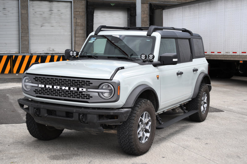Go Rhino RealTruck 21-24 Ford Bronco 4dr VoltStep Electric Running Board Kit (No Drill) - Tex. Blk