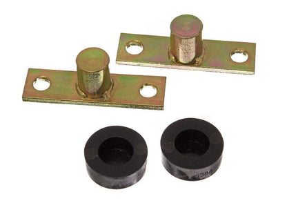 Energy Suspension 66-77 Ford Bronco 4WD Black Tailgate Hinge Bracket & Bushing Set