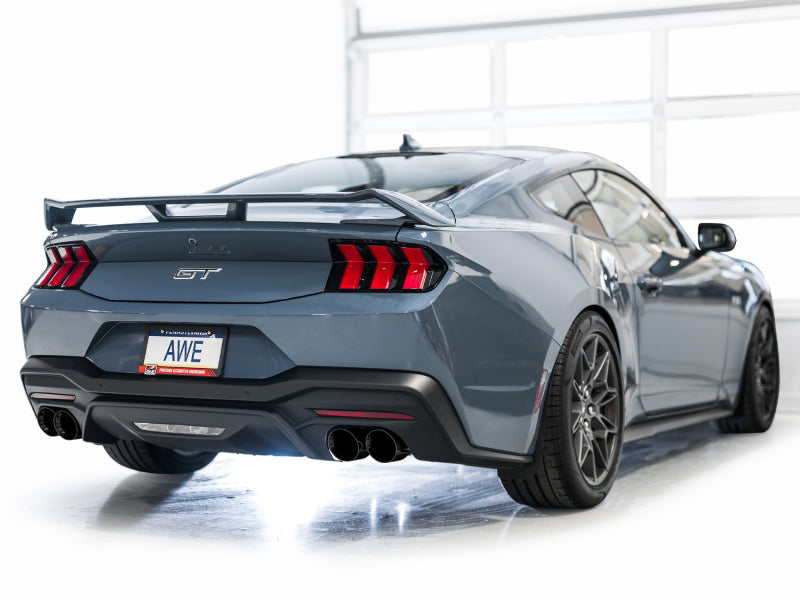 AWE Tuning AWE 2024 Ford Mustang GT Fastback S650 RWD Track Edition Cat-Back Exhaust w/ Quad Diamond Black Tips