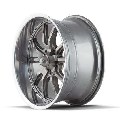 Ridler Wheels Ridler 650 20x10 / 5x120.65 BP / 0mm Offset / 83.82mm Hub Gloss Grey Polished Wheel