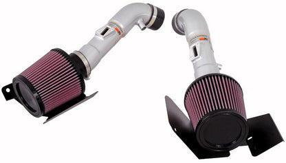 K&N Engineering K&N 07-08 350z Dual Silver Typhoon Short Ram Intake