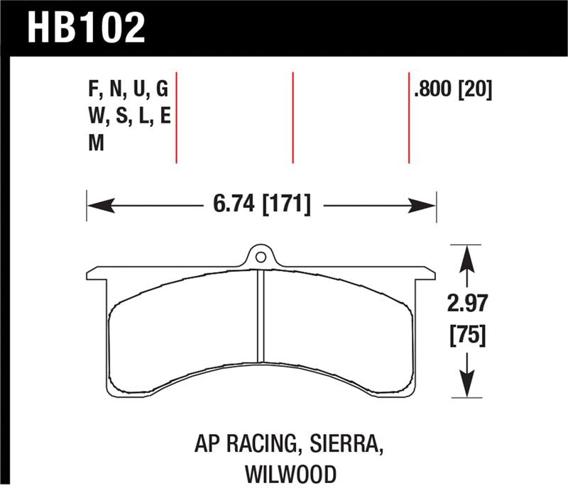 Hawk Performance Hawk Black Motorsports Brake Pads