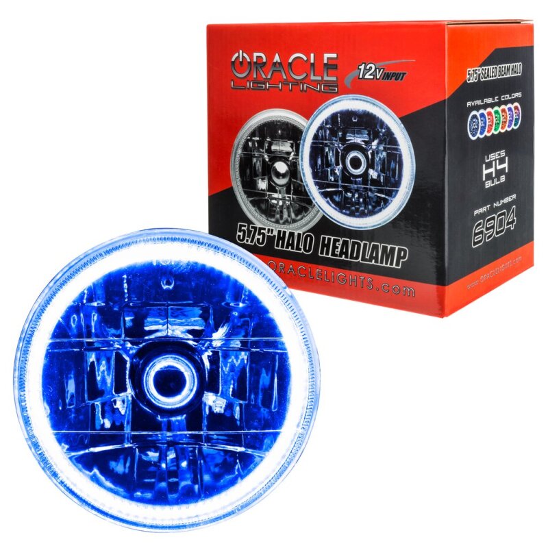 ORACLE Lighting Oracle Pre-Installed Lights 5.75 IN. Sealed Beam - Blue Halo