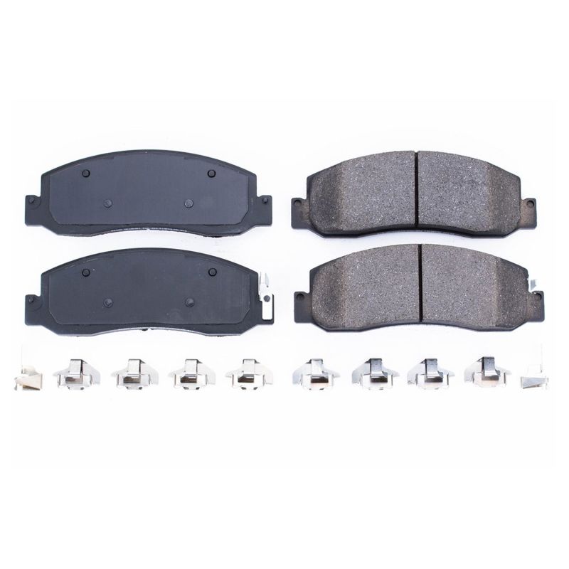 PowerStop Power Stop 08-11 Ford F-250 Super Duty Front Z17 Evolution Ceramic Brake Pads w/Hardware