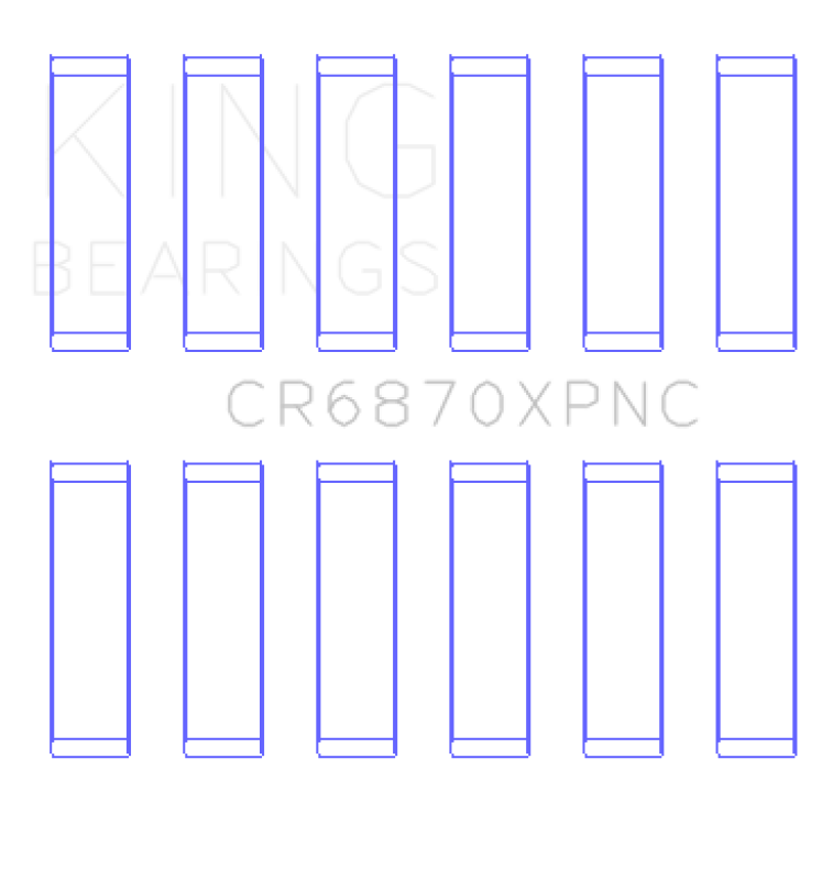 King Engine Bearings Nissan VR38DETT pMaxKote Performance Con Rod Bearing Set - Size STD