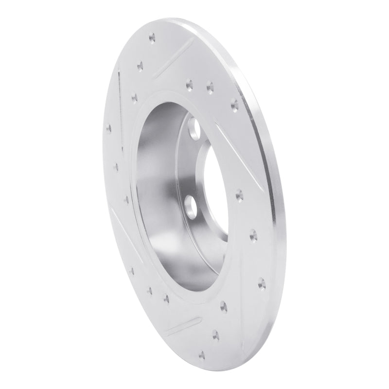 R1 Concepts R1 98-24 Audi A1 (Mexico) Rear Right Drilled & Slotted Silver Brake Rotor