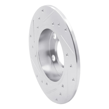 R1 Concepts R1 98-24 Audi A1 (Mexico) Rear Right Drilled & Slotted Silver Brake Rotor