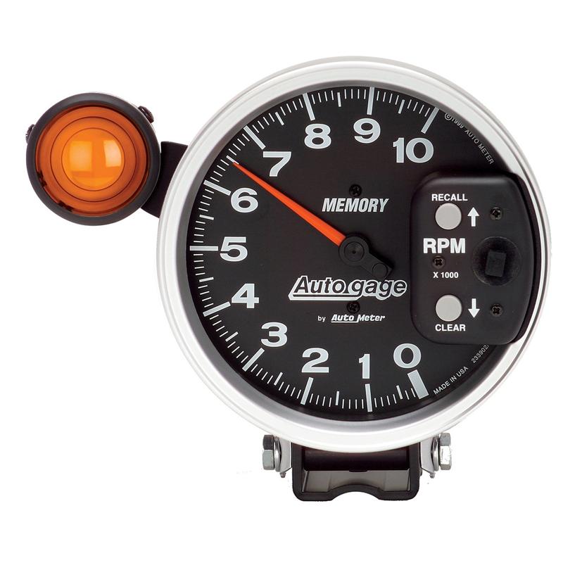 Autometer AutoGage Two-Gauge Console 2-1/16in Mech 0-100 PSI Oil Press/100-280 Deg Water Temp-Black