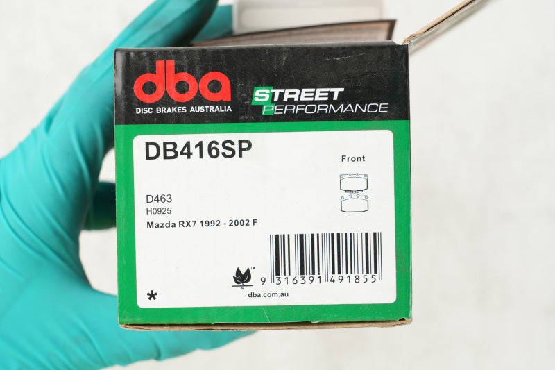 DBA 86-95 Mazda RX-7 (5 Lug) SP Performance Front Brake Pads