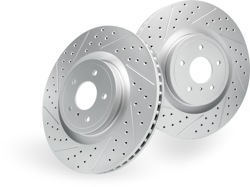 R1 Concepts R1 89-22 Blue Bird Bus Vision (Hydro Disc Brakes) Rear/Front Right Drill & Slot Geoperf Rotor