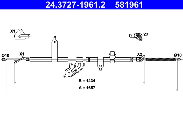 BOSCH 1987477766 Parking Brake Cable Pull