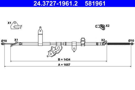 BOSCH 1987477766 Parking Brake Cable Pull