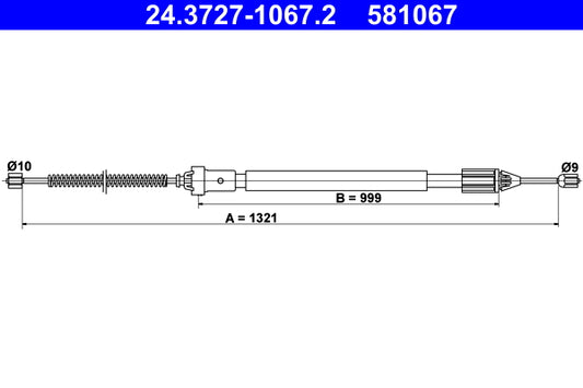 BOSCH 1987482448 Parking Brake Cable Pull