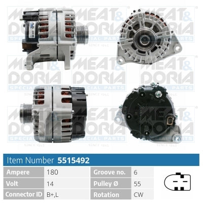 MEAT & DORIA MD5515492 Alternator