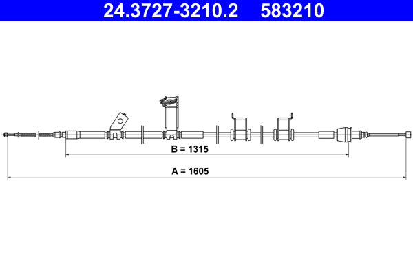 BOSCH 1987477040 Parking Brake Cable Pull