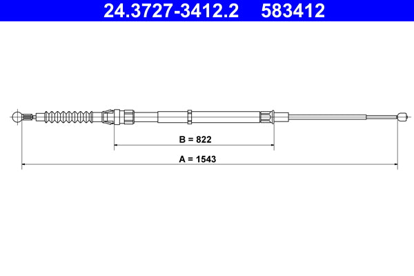 BOSCH 1987477153 Parking Brake Cable Pull