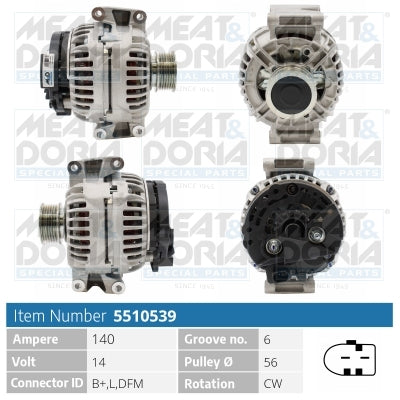 MEAT & DORIA MD5510539 Alternator