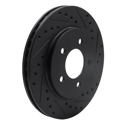 R1 Concepts R1 91-02 Chrysler Grand Voyager Front Right Drilled & Slotted Black Brake Rotor