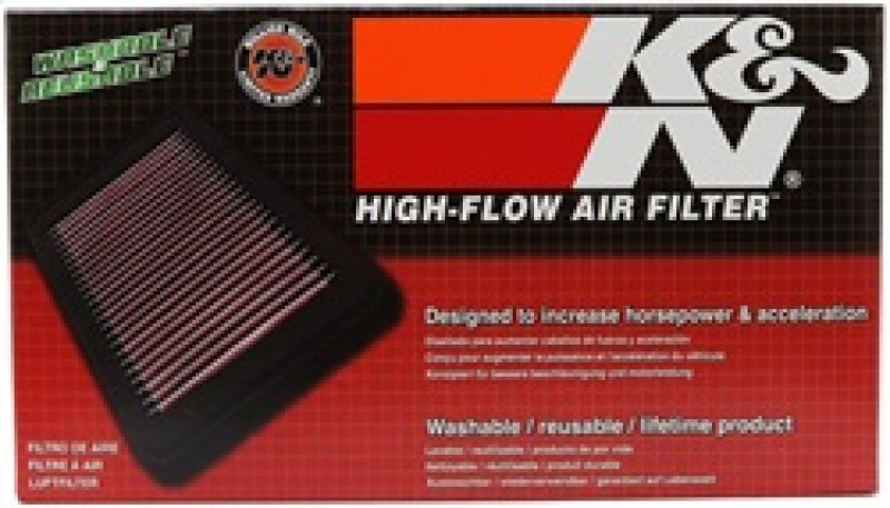 K&N Engineering K&N Replacement Panel Filter for Peugeot / Citroen 13in O/S Length x 4in O/S Width x 1.125in Height