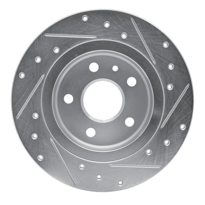 R1 Concepts R1 11-22 Buick Encore Rear Left Drilled & Slotted Silver Brake Rotor