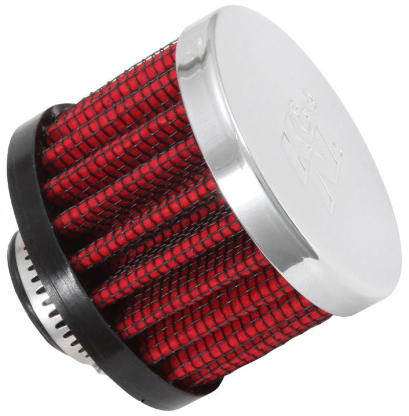 K&N Engineering K&N Clamp On Rubber Base Crankcase Vent Filter 0.5in Flange ID 2in OD 1.5in Height