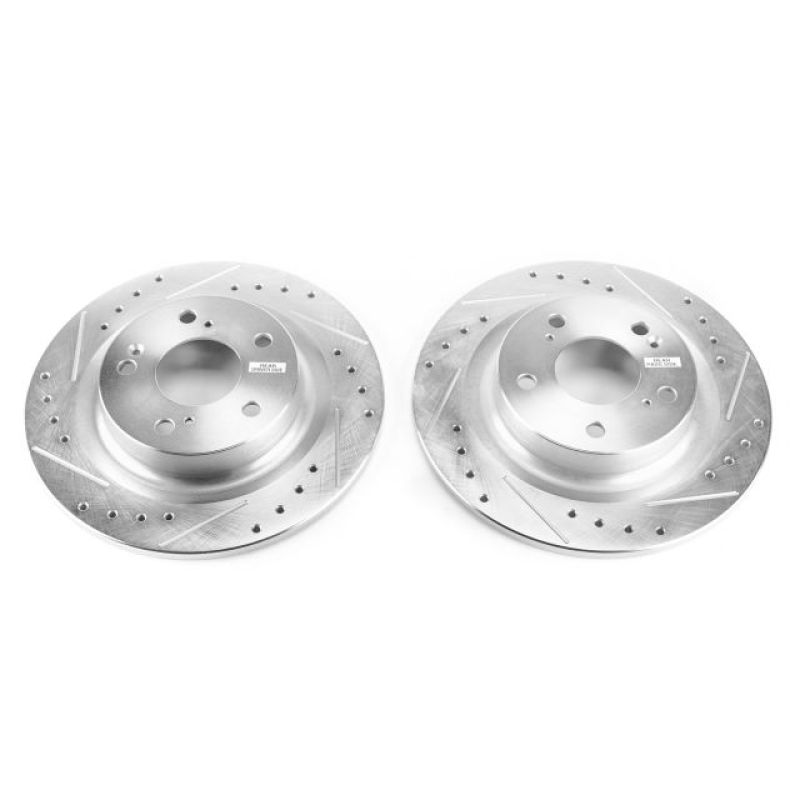 PowerStop Power Stop 17-18 Honda Civic Rear Evolution Drilled & Slotted Rotors - Pair