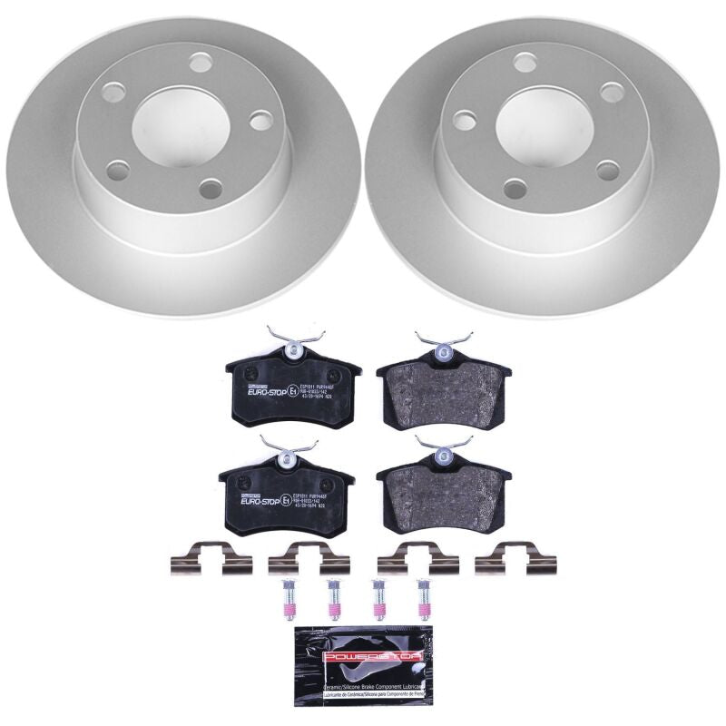 PowerStop Power Stop 99-04 Audi A6 Quattro Rear Euro-Stop Brake Kit