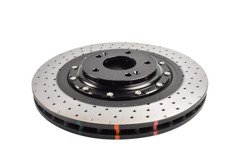 DBA 22-23 Hyundai Kona N Front 5000 Series 2-Piece Drilled Rotor w/Black Hat