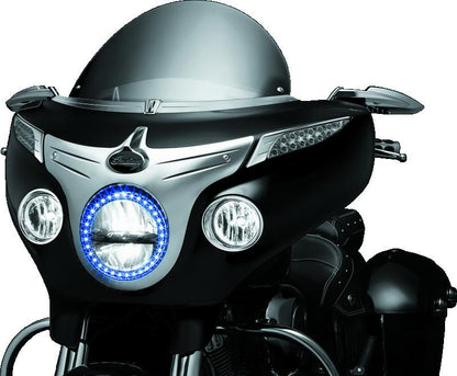 Kuryakyn Driving Light Bezels Indian Chrome