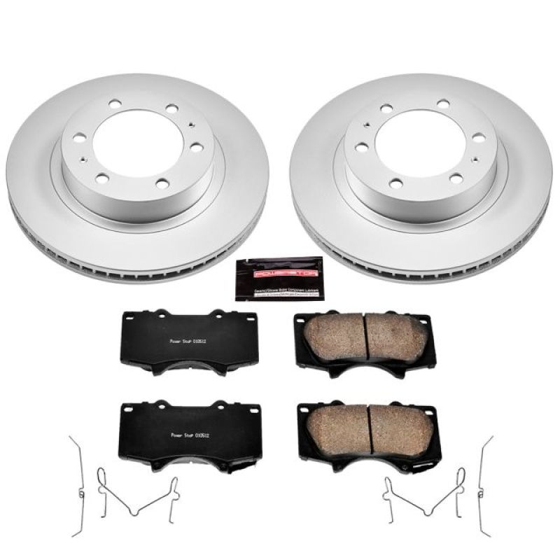 PowerStop Power Stop 03-09 Toyota 4Runner Front Z17 Evolution Geomet Coated Brake Kit