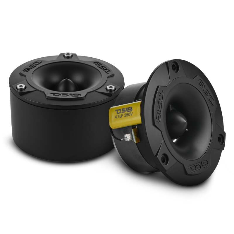 DS18 3.8in 120 Watts RMS 4 ohm 1in Aluminum Vc Super Bullet Tweeter Black