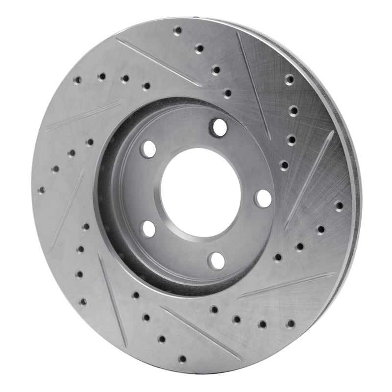 R1 Concepts R1 91-96 Chrysler Town & Country Front Left Drilled & Slotted Silver Brake Rotor