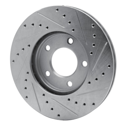 R1 Concepts R1 91-96 Chrysler Town & Country Front Left Drilled & Slotted Silver Brake Rotor
