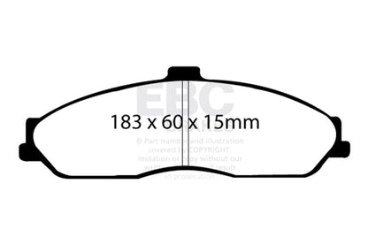 EBC 03-04 Cadillac XLR 4.6 Bluestuff Front Brake Pads