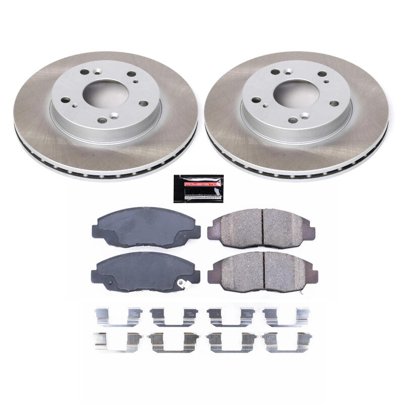 PowerStop Power Stop 06-11 Honda Civic Front Semi-Coated Rotor Kit
